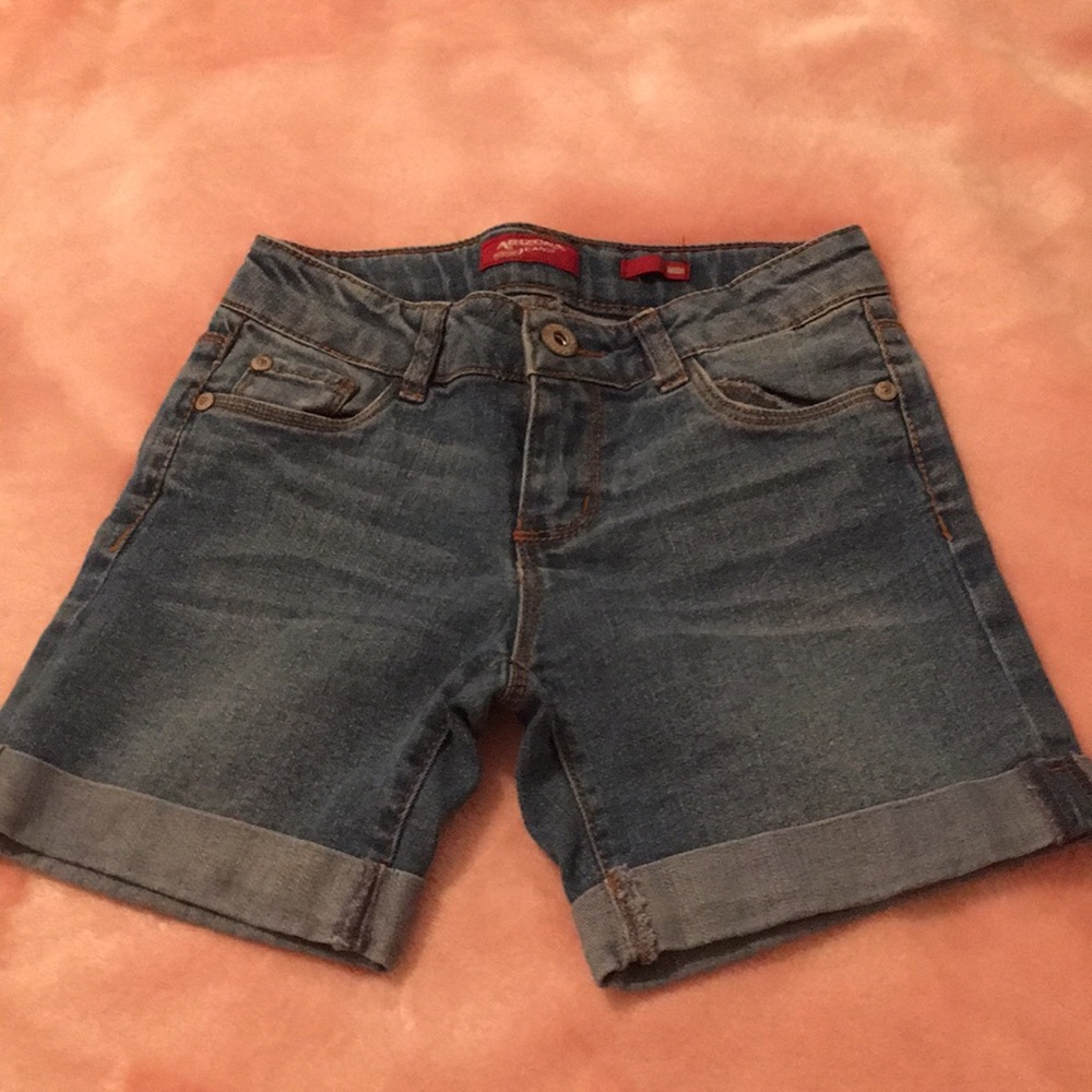 High waisted kids shorts